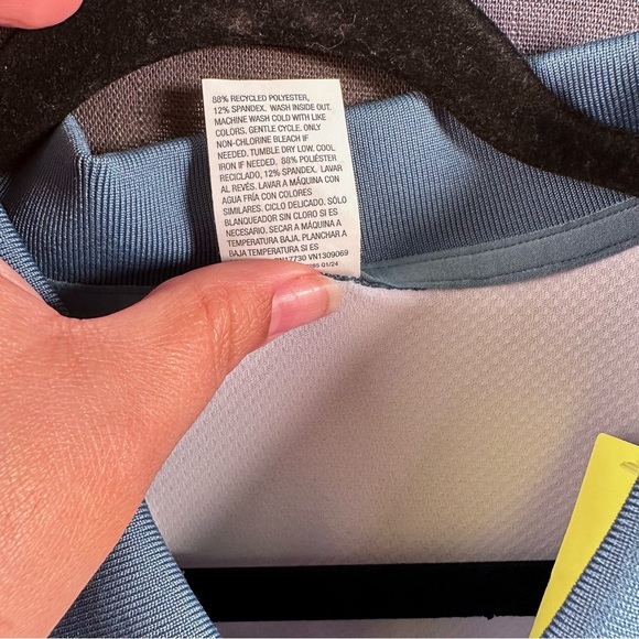 All in Motion Men's Floral Polo Shirt Blue Size XXL - Picture 4 of 5